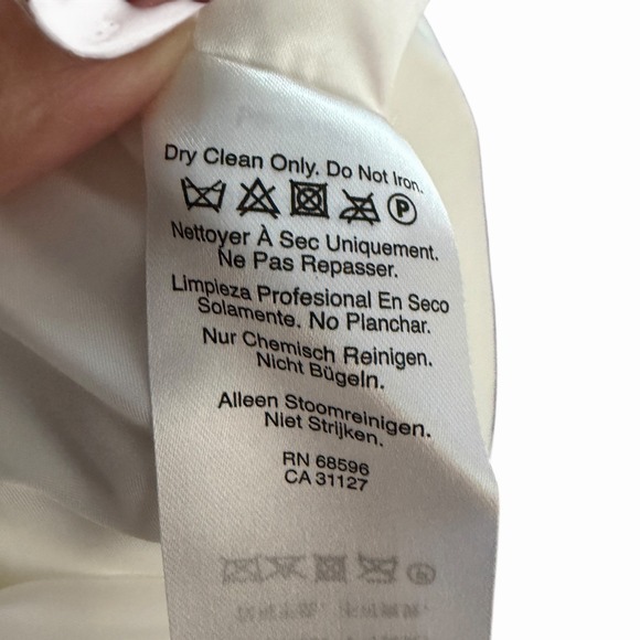 DKNY Women's Hudson Blues Ivy White Size 14 Sailor Wide Leg Pants Gold Buttons - Picture 10 of 16